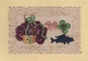 1er Avril - Carte Postale Dentelle Avec Decoupis Poisson Fleurs - 1 De April (pescado De Abril)