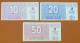 Bosnia, 10, 20, 50 Dinara 1992, Pick 21,22, 23 XF-aUNC - Bosnië En Herzegovina