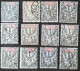 41 X12 Ex. Type Groupe Nouvelle Calédonie - Used Stamps