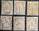 42 X6 Ex. Type Groupe Nouvelle Calédonie - Used Stamps