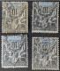 45 X4 Ex. Type Groupe Nouvelle Calédonie - Used Stamps