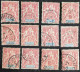 60 X12 Type Groupe Nouvelle Calédonie - Used Stamps