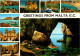 13-2-2024 (4 X 10) Malta Island (8 Views) Posted 1982 To France - Malta