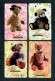 Singapore Old Subway Metro Train Bus Ticket Card Transitlink Teddy Bear Mint Unused (4 Cards) - Singapour