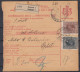 ⁕ Kingdom Of Yugoslavia 1928 ⁕ Parcel Post - Receipt ( Sprovodni List ) ⁕ Zagreb 1 To Split - Lettres & Documents