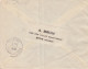 Lettre Rec. Obl. Brive La Gaillarde Le 20/7/50 Sur 4f Dulac X 14 N° 695 (tarif Du 1/7/49) Pour Eaubonne - 1944-45 Marianne Of Dulac