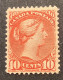 Sc.45 F-VF & Fresh Mint Original Gum * 1888-1897 10c Brown-red Small Queen Victoria (Y&T 34 TB Neuf Gomme D‘ Origine - Unused Stamps