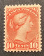 Sc.45 F-VF & Fresh Mint Original Gum * 1888-1897 10c Brown-red Small Queen Victoria (Y&T 34 TB Neuf Gomme D‘ Origine - Neufs