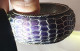 ROND DE SERVIETTE ANCIEN VERRE VIOLET ET METAL - Glas & Kristal