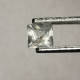 Topaze Incolore Naturelle Du Brésil -  Carré 0.37 Carat - 3.8 X 3.8 X 2.8 Mm - Topazio