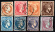 2473. GREECE  LARGE HERMES HEAD 8 CLASSIC STAMPS LOT - Usati