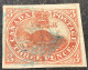 Sc.4ii XF Used 1852-57 3d Orange Red Beaver, Wove Paper, Attractive Blue Pmk  (Canada Y&T5 SUP Obl Castor/Queen Victoria - Usati
