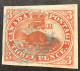 Sc.4ii XF Used 1852-57 3d Orange Red Beaver, Wove Paper, Attractive Blue Pmk  (Canada Y&T5 SUP Obl Castor/Queen Victoria - Used Stamps