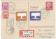 ENTIER POSTAL RECOMMANDE A 18 F AVEC AFFRANCHISSEMENT COMPLEMENTAIRE ET 2 TIMBRES TAXE DE FRANCE - Postal  Stationery