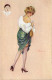 PC ARTIST SIGNED, MEUNIER, PÉCHÉS CAPITAUX, RISQUE, Vintage Postcard (b51708) - Meunier, S.