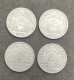 LOT DE 4 PIECES DE 2 FRANC ETAT FRANCAIS 1943 - 2 Francs