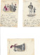 ILLUSTRATEUR / 4 CARTES / MODES DE PARIS / 1824.1827.1832.1833 / PRECURSEURS 1901 - Mode