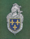 33 ECUS DE LA GENDARMERIE - FONDS D'INSIGNE DESSINE PAR ROBERT LOUIS - ARTISTE HERALDIQUE - Polizei