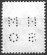 GREAT BRITAIN - 1952 -  PERFIN "M M S O" SU ELISABETH II - P2,5 (YVERT 266 - MICHEL 286) - Usados