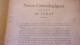 AVEC ENVOI 1928 COMTE DE CHATEAUBODEAU NOTES GENEALOGIQUES MAISON DE JONAT AUVERGNE COMBRAILLE BOURBONNAIS - 1901-1940