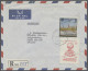 Afghanistan: 1978, Provisional Issue, Registered Airmail Cover Franked 1978 20a - Afghanistan