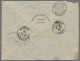 China: 1932, Registered Airmail Letter To Copenhagen, Denmark Bearing 1923-26 Ha - Covers & Documents