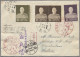 China-Taiwan: 1953, Oct 31, Chiang Kai-shek, Four Values Incl. 1 $ From Right Sh - Brieven En Documenten