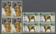 Hong Kong: 1970, "Year Of The Dog" ** 2 Values Each In Mint Block Of Four.. Mich - Altri & Non Classificati