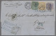 India: 1873, Schöne Dreifarbenfrankatur Aus Nine Pies, 2 Und 4 Annas Auf Ganzem - 1882-1901 Empire