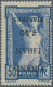 Lebanon: 1924, Olympic Games Paris, 2.50pi. On 50c. Blue With Inverted Overprint - Lebanon