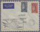 French Congo: 1947, 7.1., Erstflug Von Brazzaville Nach Mossamedes, Angola, Mit - Storia Postale