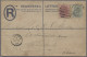 Gold Coast - Postal Stationery: 1892, "Victoria" 2 Pence-Einschreibe-Ganzsachenu - Gold Coast (...-1957)