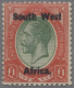 South West Africa: 1923, The First Issue Complete, Hinged Set In High Standard Q - South West Africa (1923-1990)