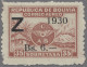 Bolivia: 1930, Zeppelin Issue, Bs.3 On 20c Unmounted Mint And Bs.6 On 35c. Mint - Bolivia