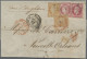 France: 1872, 80 C Napoleon And 80 C Ceres Together With 2x 40 C Ceres, Overlapp - Cartas & Documentos