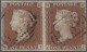 Delcampe - Great Britain: 1841ff., Königin Victoria, 1 P. Rotbraun Geschnitten, Sternenkreu - Covers & Documents