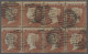 Great Britain: 1854, Königin Victoria Gezähnt 16, 1 Penny Rotbraun Im Waagerecht - Used Stamps