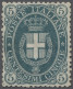 Italy: 1889, Wappen, Umschrift Weiß Auf Farbigem Grund, 5 C. Dunkelgrün, Sauber - Nuevos