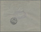 Italy: 1896, Umberto, 25 C., Three Items, Multiple Franking On Registered Cover - Marcophilia