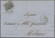 Italy - Post Marks: 1864, Viktor Emanuel II., 15 Cmi. Mattblau Als EF Auf Brief - Marcophilie