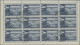 Yugoslavia: 1951 100 Din Airmail In Sheets Of 12 In Both Color Shades, CTO. - Other & Unclassified