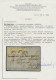 Österreich: 1850, Freimarke 1 Kreuzer Gelb Im Senkrechtem Dreierstreifen, Allsei - Covers & Documents