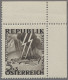 Österreich: 1946, "Blitz And Maske" Postfrisch, Mi.Nr. VI-VII, Beides Eckrandstü - Unused Stamps