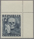 Österreich: 1946, "Blitz And Maske" Postfrisch, Mi.Nr. VI-VII, Beides Eckrandstü - Unused Stamps