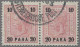 Österreichische Post In Der Levante: 1901, 20 Pa Auf 10 Kr Karmin/schwrz Auf Pap - Eastern Austria
