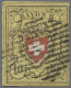 Schweiz: 1850-51, Rayon II 10 Rp. Und Rayon I 5 Rp. (diese Mit Deutlichen Spuren - Oblitérés