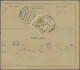 Czechoslowakia: 1920, 1000 (H) Masaryk And 10 H Green Hradschin On Parcel Card F - Cartas & Documentos