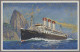 German Ship Post: 1922, Ansichtskarte Der "Cap Polonio", Aufgegeben Auf Der Fahr - Other & Unclassified