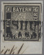 Bayern - Marken Und Briefe: 1849, Freimarke 1 Kreuzer Schwarz In Type I, Allseit - Autres & Non Classés