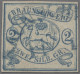 Braunschweig - Marken Und Briefe: 1852, Freimarke 2 Sgr. Lebhaftpreußischblau, A - Brunswick